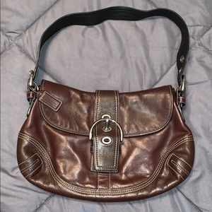 Coach purse real leather